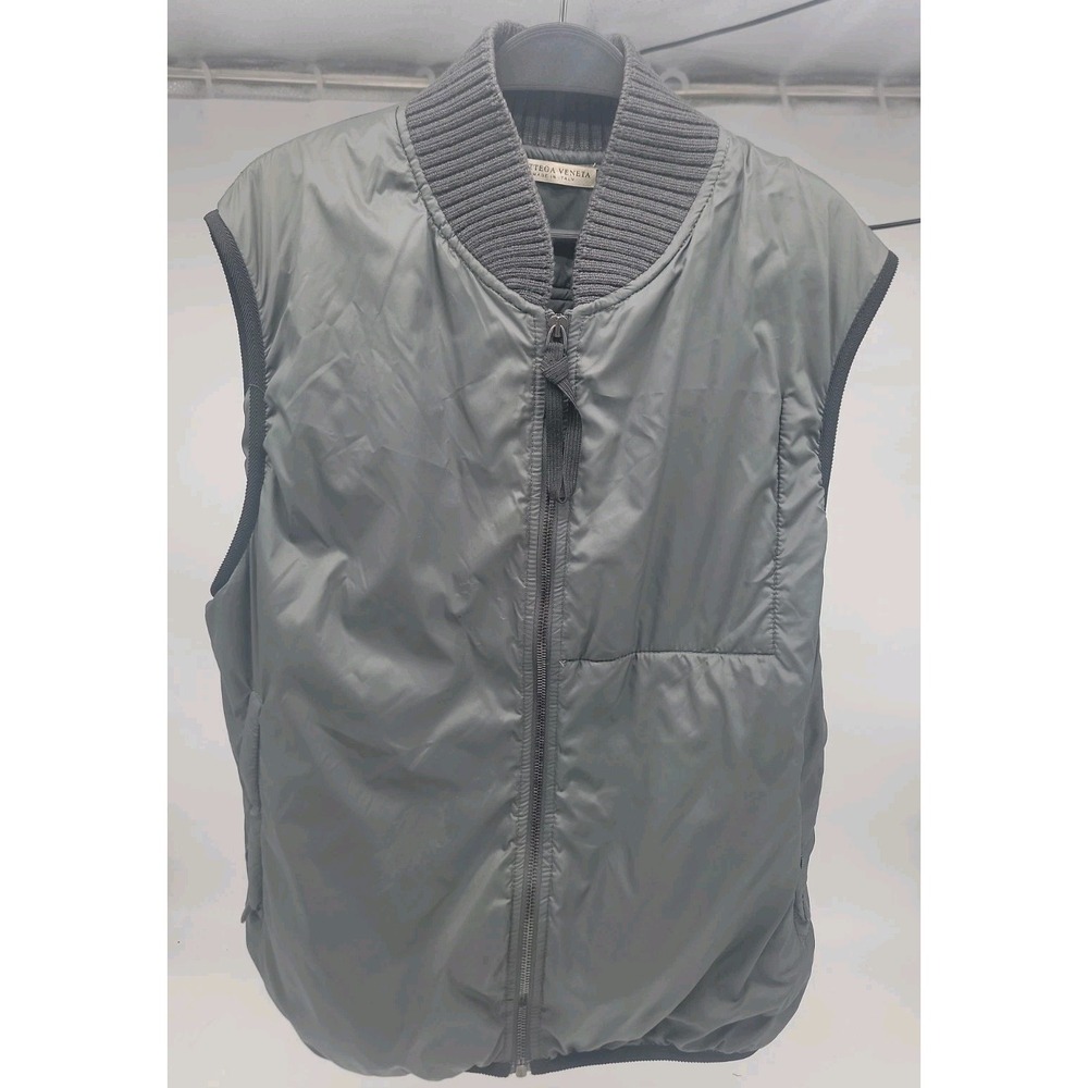 Men's Bottega Veneta Bomber Gilet Vest 94% Lana Wool Size 48/M Flawless $2K PICS